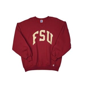 Vintage Russell Athletic FSU Florida State Seminoles Sweatshirt Fits XL USA Made
